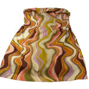 Wild Fable Women's Size Medium Dress Tube Bodycon Twill Straps Multicolor New